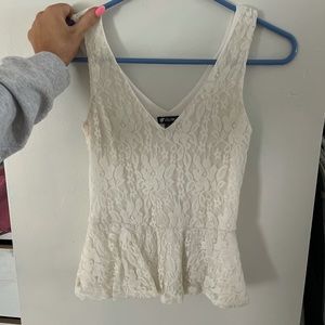 Lace Ruffle Top